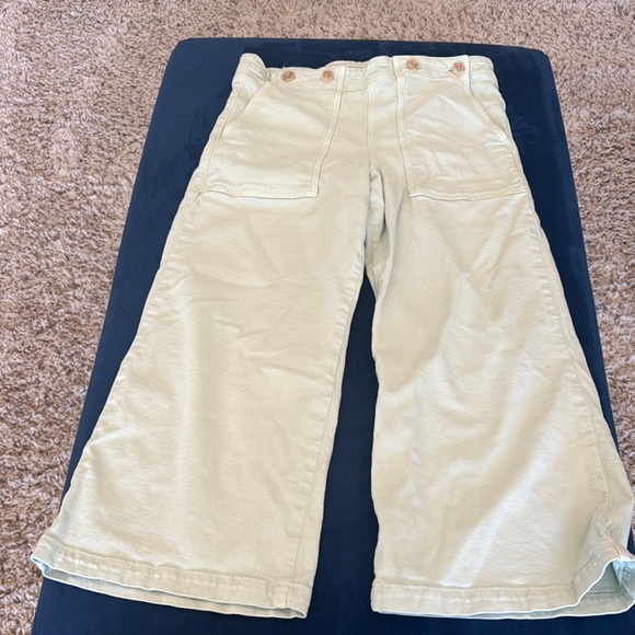 Pilcro Sea foam green Cropped Pants - Picture 1 of 6
